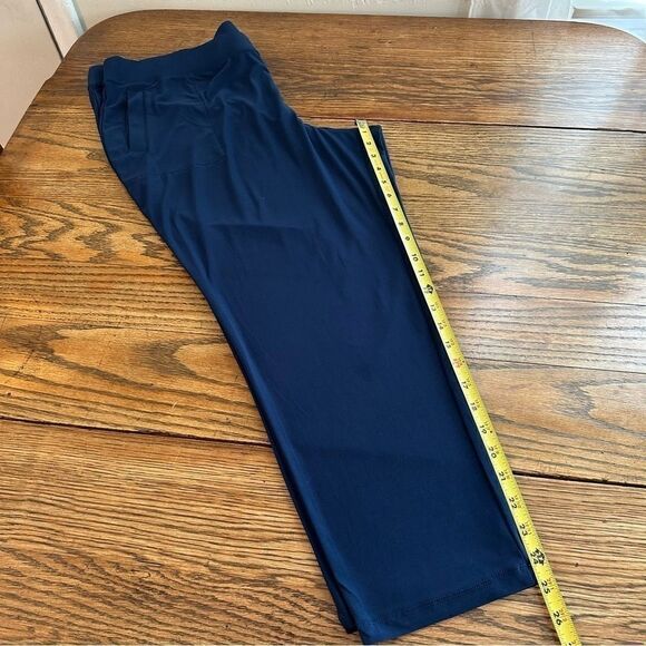 Attitudes By Renee Semi-Fitted Ankle Length Pull On Pants Navy Womens Petite 1XP - Picture 8 of 8